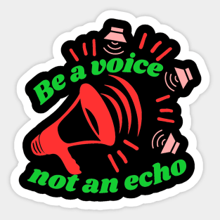 Unleash Your Voice: Inspiring T-Shirt Illustration Sticker